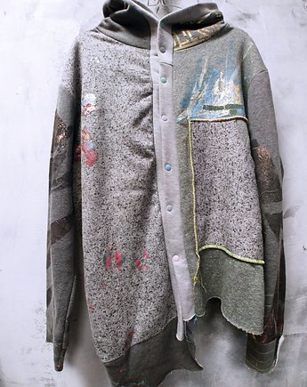 Szara bluza  Upcycling, ODIO TEES