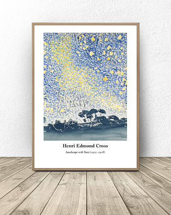 Plakat reprodukcja "Landscape with Stars" Henri Edmond Cross, scandiposter
