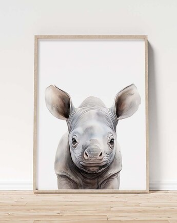 Nosorożec plakat do pokoju dziecka, PAKOWANIE PREZENTÓW - Jak zapakować prez