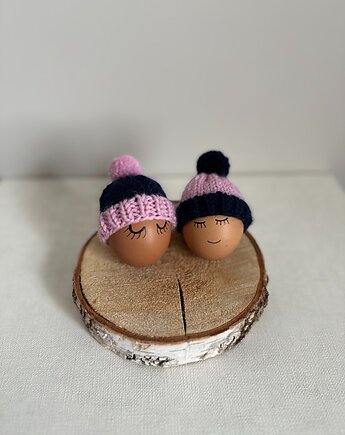 Czapeczki na jajka wielkanocne - zestaw 2 szt., Kocie Motki