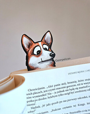 Zakładka do ksiązki Corgi Pembroke, Pan Pelican