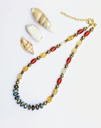 Naszyjnik Atena ze zjawiskowym labradorytem, Studio Gazela