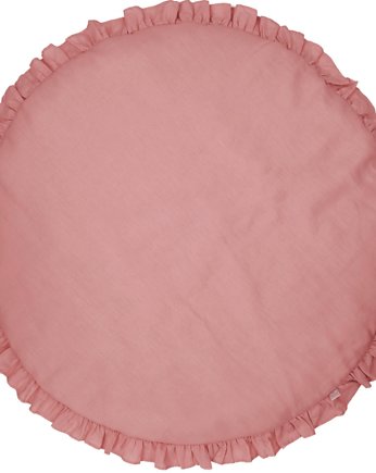 Lniana mata z falbanką PN Blush, Cotton & Sweets