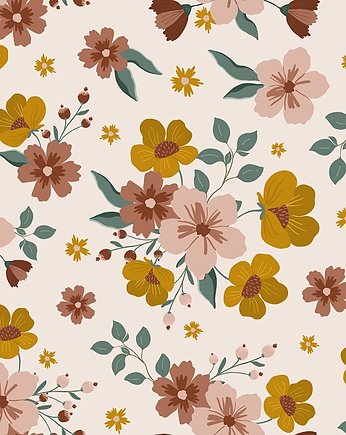 Tapeta faded summer patterns-01 53cmx10m PZ, Bajkowe Wnetrza