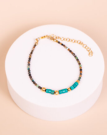 Bransoletka Turmalin, Jaspis, Andorii by Baco