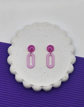 Kolczyki LOOP sweet pink, WILDBI design