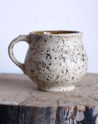 Kubek baryłka handmade, studnia ceramiczna