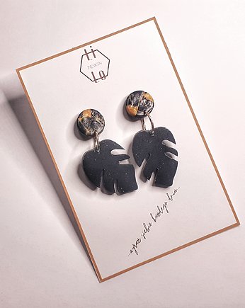 Kolczyki MONSTERA2 z kolekcji JUNGLE, Natalia Puchalska