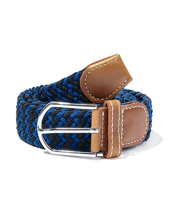 Pleciony pasek Navy Blue Black, Pineapplestyle