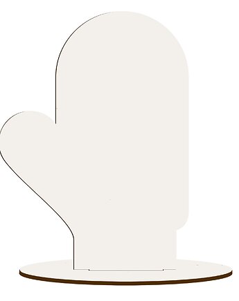 Świąteczna Figurka Drewniana BIAŁA Stojąca DEKOR 10SZT do Decoupage PREZENT, smxdsgn