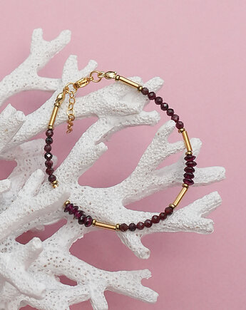 Delikatna bransoletka z granatem II, AT NOON