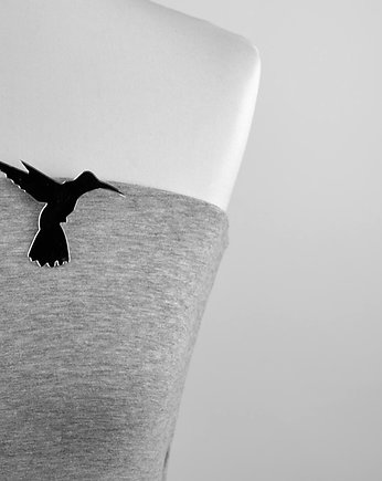 MirrorHummingBird, felt label