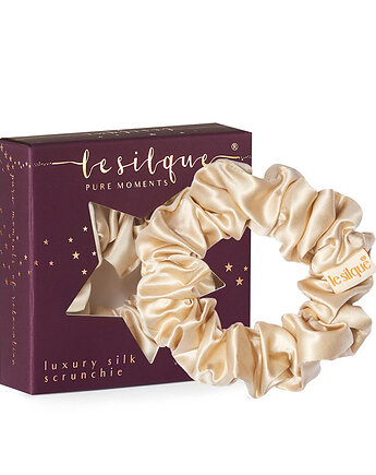 LE SILQUE Gumka do włosów z jedwabiu - YELLOW BEIGE, Le Silque