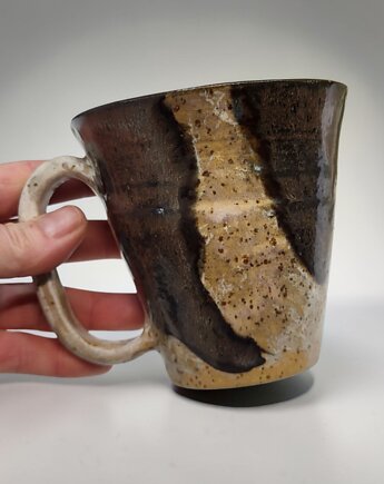 Ceramiczny łaciaty kubek, ArtByLeika