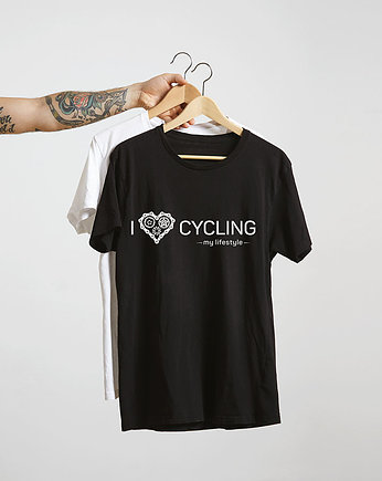 Koszulka T-SHIRT.  I love cycling - my lifestyle, studioixi