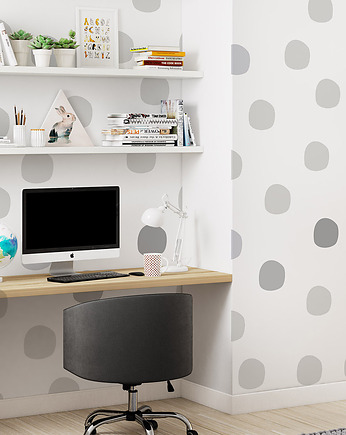 Tapeta dla dzieci Szare Kropki ( Grey Dots ), Humpty Dumpty Room Decoration