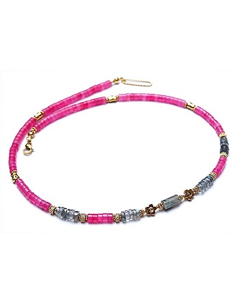 Jadeit amarant  /choker/ 06.04.25 - Szlachetna kolekcja, KiKa pracownia