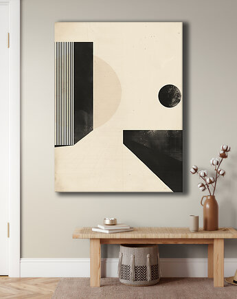 Geometria natury - Obraz na płótnie - Druk Blejtrama, Minimalizm, Loft #125, Black Sapphire Art