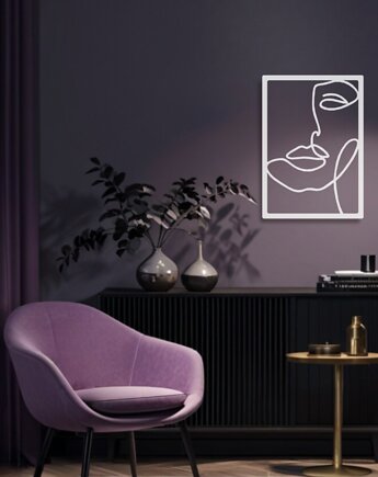 Metalowy obraz Twarz II, Vavum Furniture