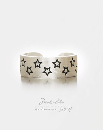 Makaliboo Stars Obrączka  - SREBRO 925 -BOX, Ewa Saj  Silver