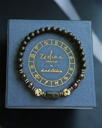 SKORPION - zodiac collection - bransoletka na gumce, kaktusia