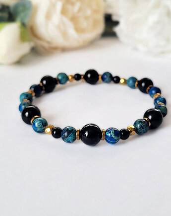 DOBRE SAMOPOCZUCIE-  Elegancka bransoletka z Jaspisem, Seylla pracownia