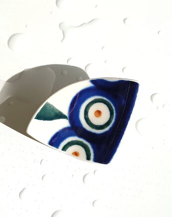 Broszka Bolesławiec, biżuteria z talerzy