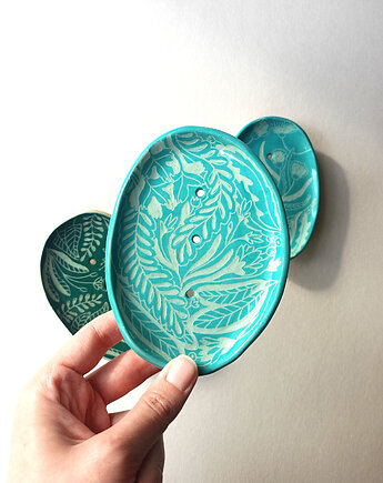 Mydelniczka ceramiczna turkusowa, Ryte Gary