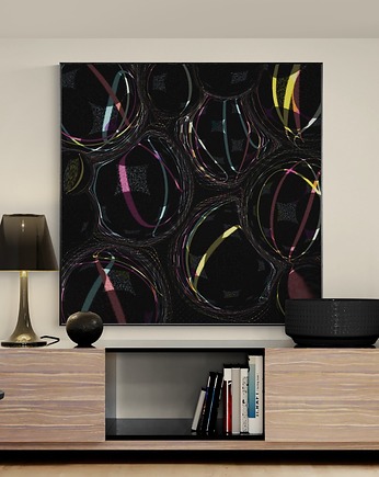 Żywe częstotliwości #1, autorski graficzny obraz, AAS Art Studio