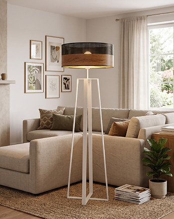 Elegancka lampa stojąca do salonu MOSS DUAL, LYSNE