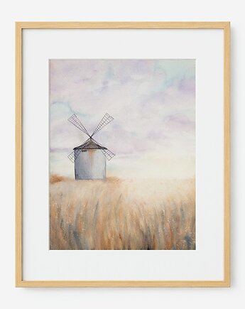 Oryginalna akwarela.  Stary młyn A3, Malgorzata Domanska