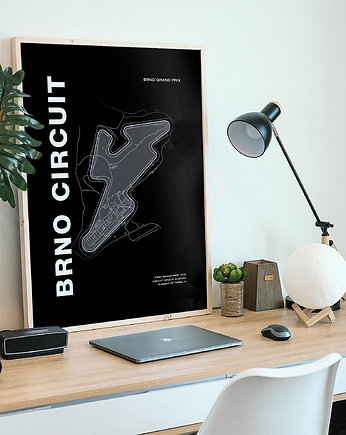 Plakat Tory wyścigowe - Brno Circuit, Peszkowski Graphic