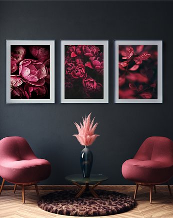 Galeria plakatów "Dark red flowers", Fotobloki and decor