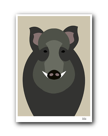 Plakat Dzik, Hultaj Design