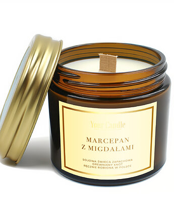 Świeca zapachowa sojowa Marcepan z migdałami 120ml- Your Candle, Your Candle