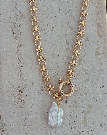 Naszyjnik łańcuszek Perła Naturalna, Chmolowska Jewellery