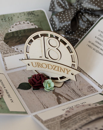 18 urodziny, exploding box, kartka 3d, Papiernik