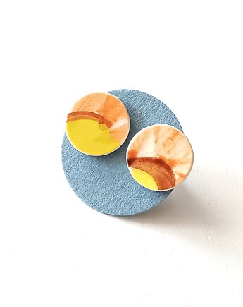 Kolczyki ceramiczne Włocławek, biżuteria z talerzy