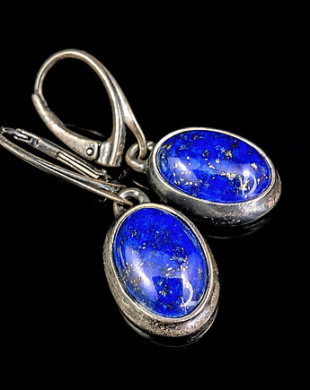 Kolczyki srebrne lapisy lazuli, Pracownia Neores