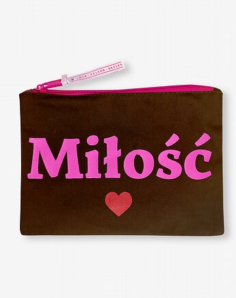 Saszetka Napis Miłość, LOVE POLAND DESIGN
