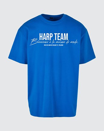 T-shirt REGULAR fit kobaltowo niebieski, HARP TEAM