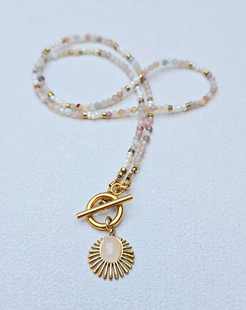 Delikatny naszyjnik z motywem słońca, ILEA