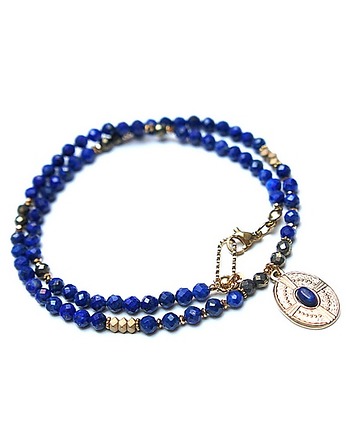 Lapis lazuli  vol. 14 /choker/ - Szlachetna kolekcja, KiKa pracownia