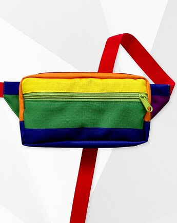 Nerka prostokątna tęcza tęczowa paski kolorowa, Zdunetti