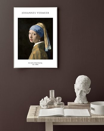 PLAKAT Vermeer, dziewczyna z perłą, black dot studio