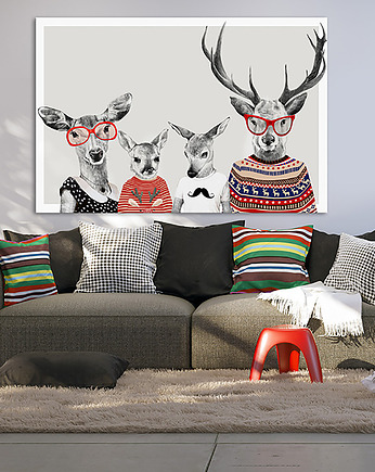 OBRAZ Jelenia Rodzina , NOWdeco