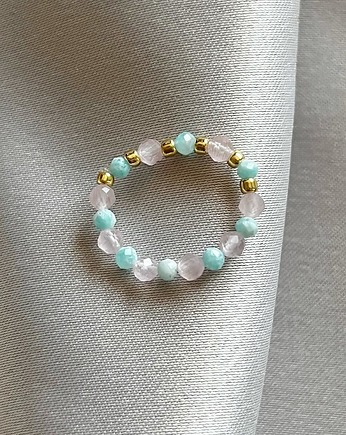 Pierścionek Kocie Oko / Amazonit, Gleeme Jewellery