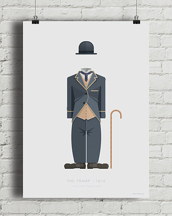 Plakat Charlie Chaplin - Tramp, minimalmill
