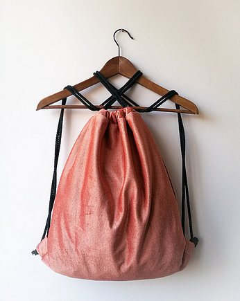 Plecak worek różowy, By Tasha