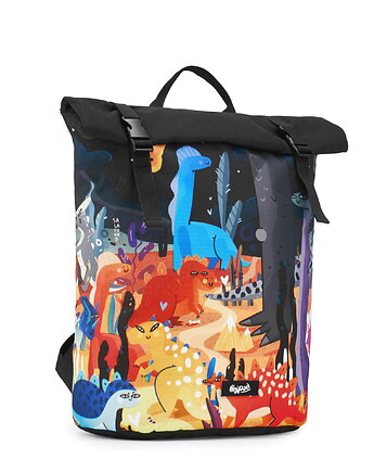 Plecak wodoodporny Roll Top Dinozaury, Hejpack